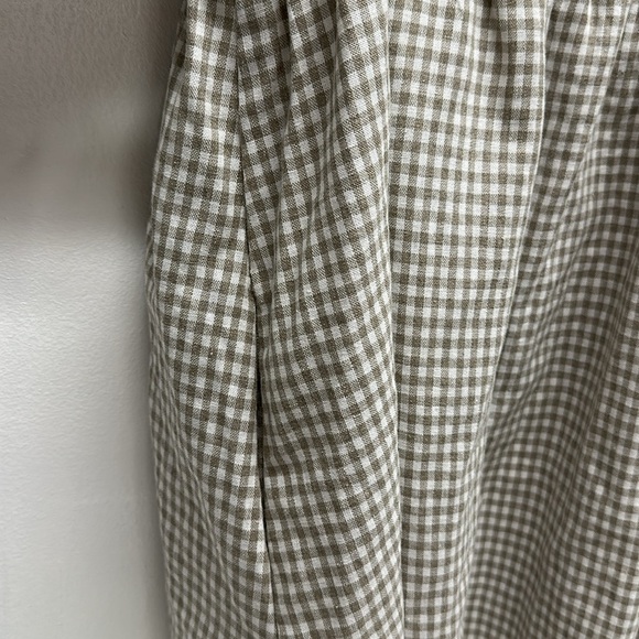 Tuckernuck Abigail Dress Mini Beachwood Gingham Plaid Tan Pomander Place XXXL - Picture 9 of 10